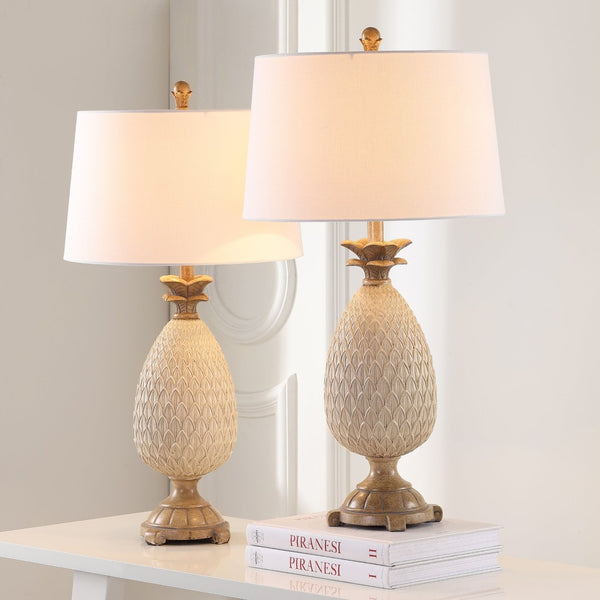 Safavieh BRIAR Table Lamp - Elegant Crème Finish for Timeless Style, Perfect for Reading and Ambient Lighting TBL4120A-SET2