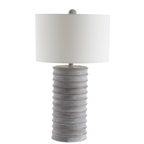 Safavieh MELINA Table Lamp - Contemporary Grey & White Design for Warm Ambient Lighting in Any Room TBL4121A-SET2