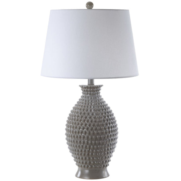 Safavieh ROSTEN, Elegant 27-Inch Grey Polyresin Table Lamp Set of 2 - Perfect for Any Room Decor and Style TBL4125A-SET2