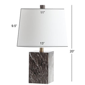 Safavieh BRETT, 20-Inch Brown Iron Table Lamp - Modern Design for Ambient Lighting in Any Room Decor Style TBL4132A