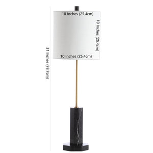 Safavieh ZACKARY Table Lamp - Modern Matte Black Design for Stylish Ambient Lighting in Any Space TBL4138A
