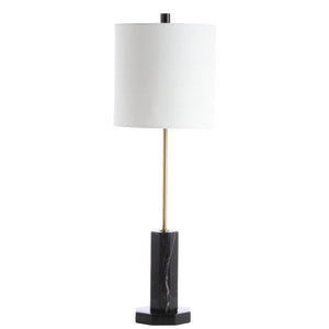 Safavieh ZACKARY Table Lamp - Modern Matte Black Design for Stylish Ambient Lighting in Any Space TBL4138A