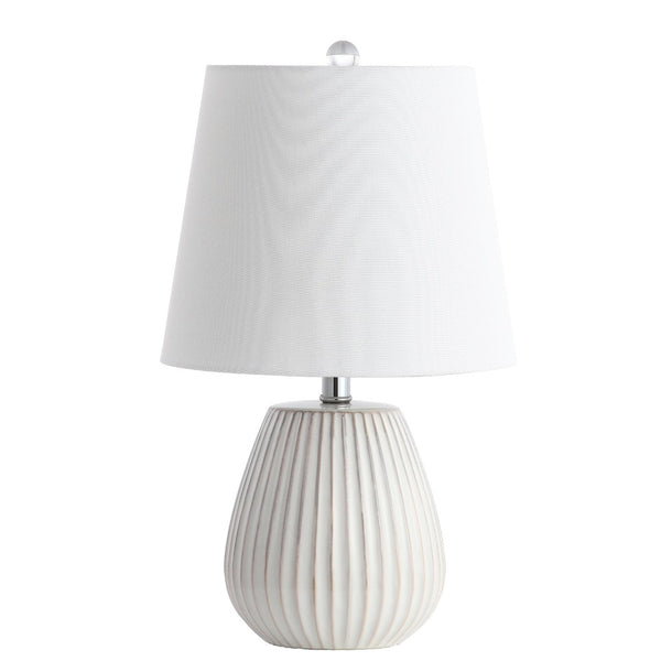 Safavieh KOLE Table Lamp in Pristine White – Modern Minimalist Lighting for Stylish Homes & Cozy Spaces TBL4139A-SET2