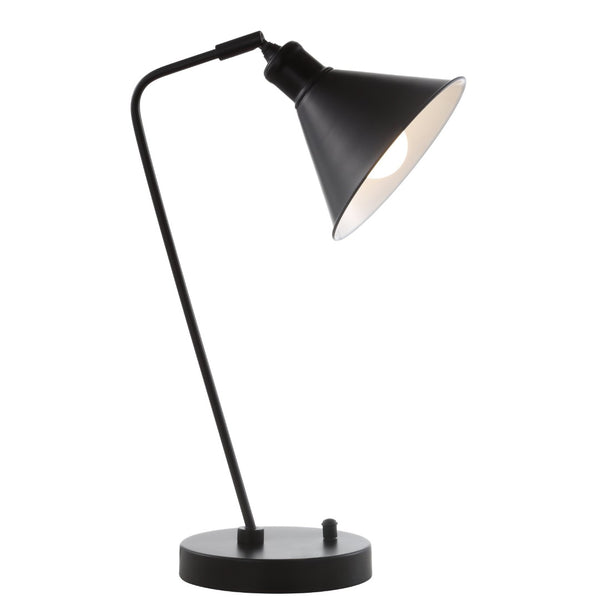 Safavieh VANCE, 20-Inch Black Iron Table Lamp with USB Port – Modern Design for Home Office & Bedroom Use TBL4143A