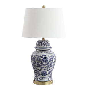 Safavieh ARWEN Table Lamp - Elegant Blue & White Design for Ambient Lighting in Any Room or Office Space TBL4153A-SET2