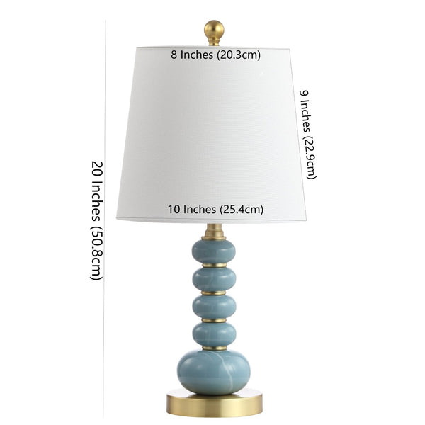 Safavieh TRACE Table Lamp in Elegant Blue-Grey Finish - Modern Design for Ambiance and Functionality! TBL4164A