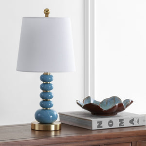 Safavieh TRACE Table Lamp in Elegant Blue-Grey Finish - Modern Design for Ambiance and Functionality! TBL4164A