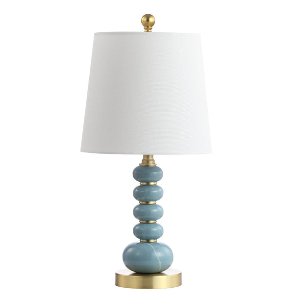 Safavieh TRACE Table Lamp in Elegant Blue-Grey Finish - Modern Design for Ambiance and Functionality! TBL4164A