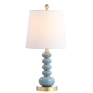 Safavieh TRACE Table Lamp in Elegant Blue-Grey Finish - Modern Design for Ambiance and Functionality! TBL4164A