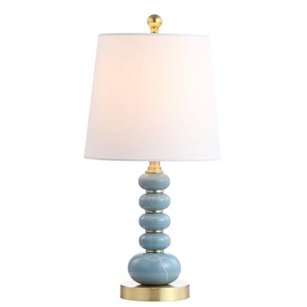 Safavieh TRACE Table Lamp in Elegant Blue-Grey Finish - Modern Design for Ambiance and Functionality! TBL4164A