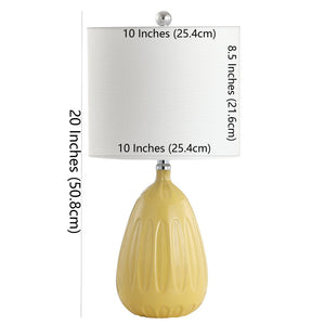 Safavieh LINNETT Table Lamp - Elegant Accent Lighting for Modern and Classic Interiors with Ambient Glow Yellow TBL4165A