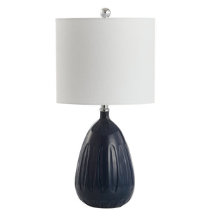 Safavieh LINNETT Table Lamp - Elegant Accent Lighting for Modern and Classic Interiors with Ambient Glow Navy TBL4165B