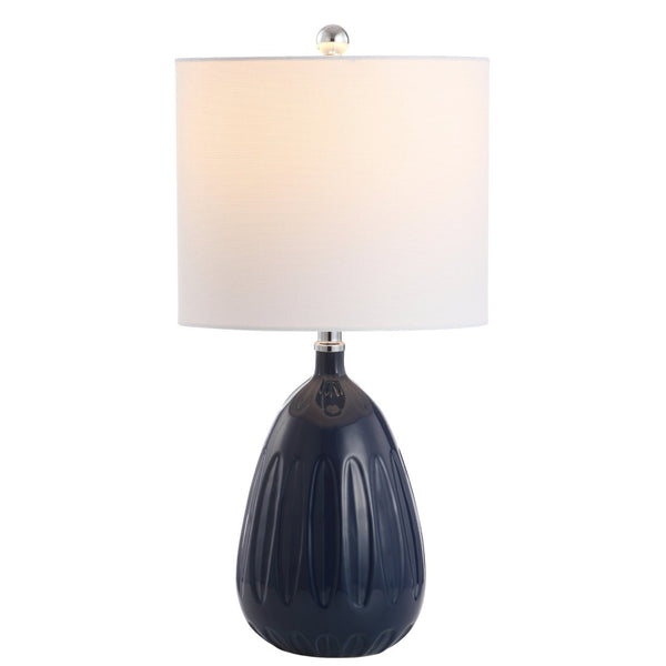 Safavieh LINNETT Table Lamp - Elegant Accent Lighting for Modern and Classic Interiors with Ambient Glow Navy TBL4165B