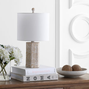 Safavieh ELISEO Table Lamp in Beige - Elegant Lighting Solution for Cozy Ambiance in Any Room Decor Style TBL4167A