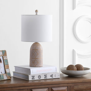 Safavieh NAVA Table Lamp in Sand – Modern Minimalist Design for Ambient Lighting in Any Room Décor Style TBL4169A