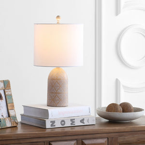 Safavieh NAVA Table Lamp in Sand – Modern Minimalist Design for Ambient Lighting in Any Room Décor Style TBL4169A