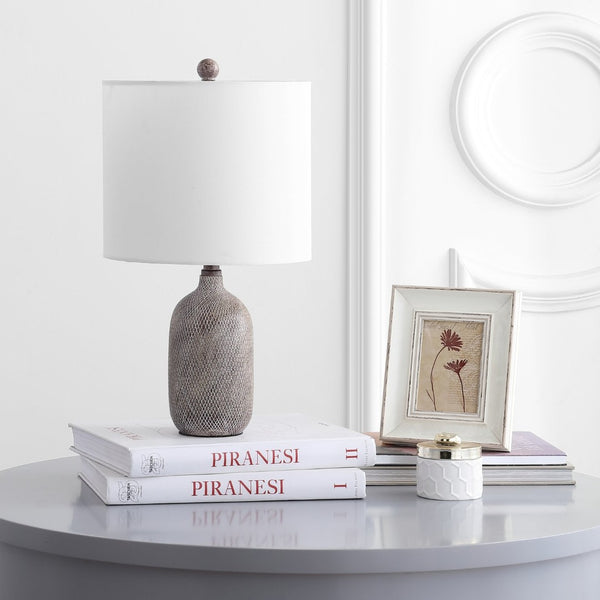 Safavieh ALVARO Table Lamp in Dark Grey - Stylish, Versatile Lighting for Modern & Classic Interiors, 18.5" H TBL4170A