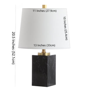 Safavieh JUDSON Table Lamp – Elegant Faux Blue Marble Design for Modern Spaces, Ideal Ambient Lighting & Decor TBL4172A