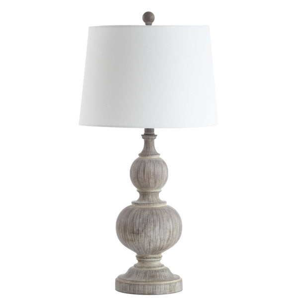 Safavieh EPHRAIM Table Lamp - Elegant Faux Wood Design for Cozy Lighting in Any Room, 15" x 28.5" Size TBL4178A-SET2