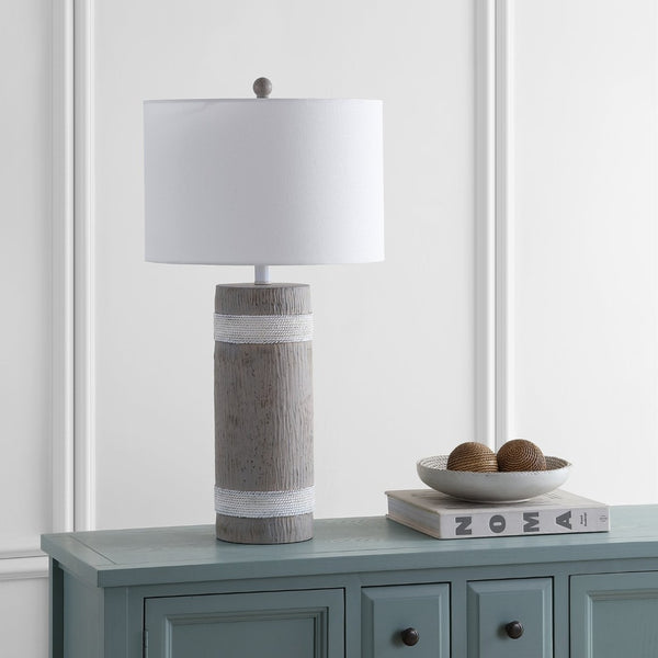 Safavieh BRIXTON Table Lamp - Stylish Brown & White Accent Lighting for Modern Homes & Versatile Decor TBL4181A-SET2