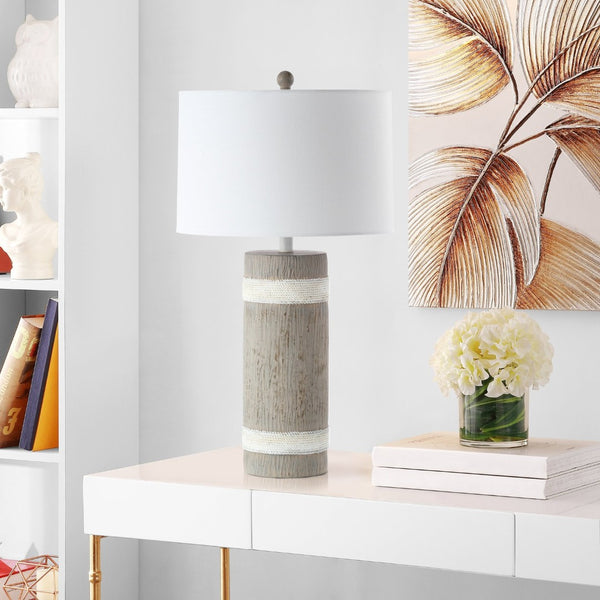 Safavieh BRIXTON Table Lamp - Stylish Brown & White Accent Lighting for Modern Homes & Versatile Decor TBL4181A-SET2