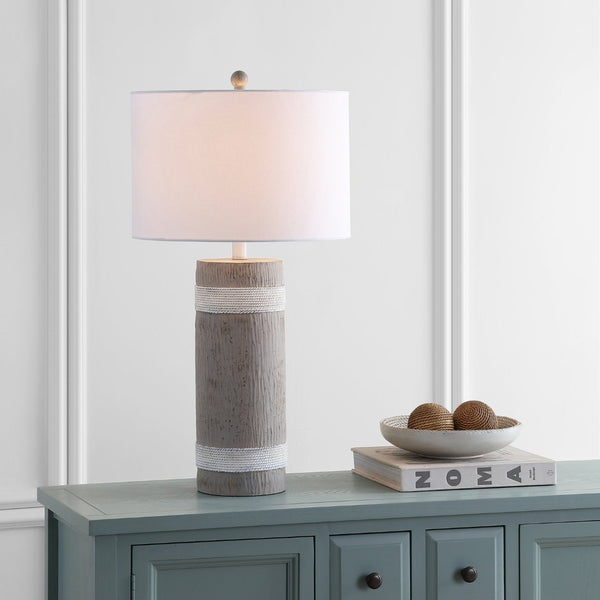 Safavieh BRIXTON Table Lamp - Stylish Brown & White Accent Lighting for Modern Homes & Versatile Decor TBL4181A-SET2