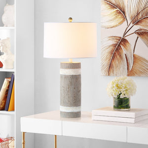 Safavieh BRIXTON Table Lamp - Stylish Brown & White Accent Lighting for Modern Homes & Versatile Decor TBL4181A-SET2