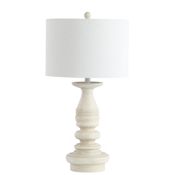 Safavieh JARETH Table Lamp - Elegant Matte White Design for Contemporary Interiors, Perfect Ambient Lighting TBL4183A-SET2