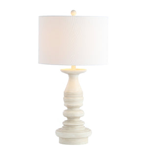 Safavieh JARETH Table Lamp - Elegant Matte White Design for Contemporary Interiors, Perfect Ambient Lighting TBL4183A-SET2