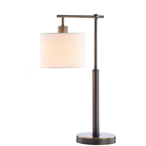 Safavieh HARLAN, Elegant 22.75-Inch Bronze Iron Table Lamp for Cozy Ambiance in Any Room or Office Decor TBL4184A