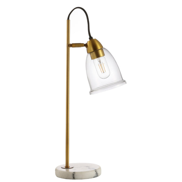 Safavieh GIBSON, 22 INCH IRON TABLE LAMP WITH USB PORT - Elegant Lighting Solution for Modern Spaces White / Gold TBL4185A