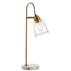 Safavieh GIBSON, 22 INCH IRON TABLE LAMP WITH USB PORT - Elegant Lighting Solution for Modern Spaces White / Gold TBL4185A