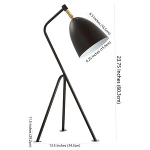 Safavieh DARIEL, 23.75-Inch Black Iron Table Lamp - Modern Minimalist Design for Any Room's Style & Comfort TBL4187A
