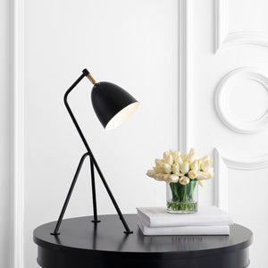 Safavieh DARIEL, 23.75-Inch Black Iron Table Lamp - Modern Minimalist Design for Any Room's Style & Comfort TBL4187A