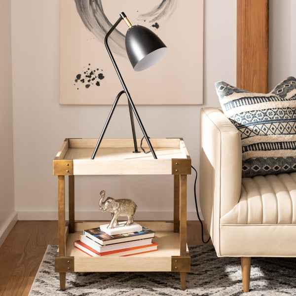 Safavieh DARIEL, 23.75-Inch Black Iron Table Lamp - Modern Minimalist Design for Any Room's Style & Comfort TBL4187A