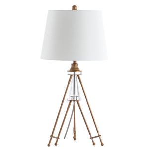 Safavieh GRAHAM Table Lamp - Elegant Brass Finish with Off-White Shade for Modern & Transitional Decor TBL4189A-SET2