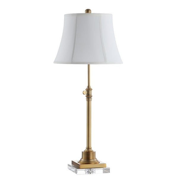 Safavieh CALLEN Table Lamp - Elegant Bronze & White Design for Timeless Style in Any Room, Adjustable Height TBL4192A-SET2