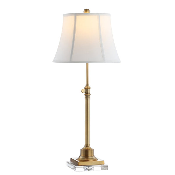 Safavieh CALLEN Table Lamp - Elegant Bronze & White Design for Timeless Style in Any Room, Adjustable Height TBL4192A-SET2