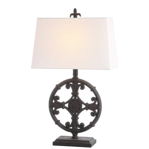 Safavieh WAYLON, Elegant 28-Inch Black Polyresin Table Lamp Set of 2 - Stylish Lighting for Every Room TBL4194A-SET2