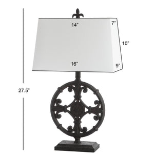 Safavieh WAYLON, Elegant 28-Inch Black Polyresin Table Lamp Set of 2 - Stylish Lighting for Every Room TBL4194A-SET2