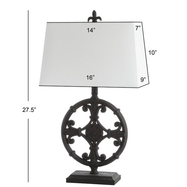 Safavieh WAYLON, Elegant 28-Inch Black Polyresin Table Lamp Set of 2 - Stylish Lighting for Every Room TBL4194A-SET2