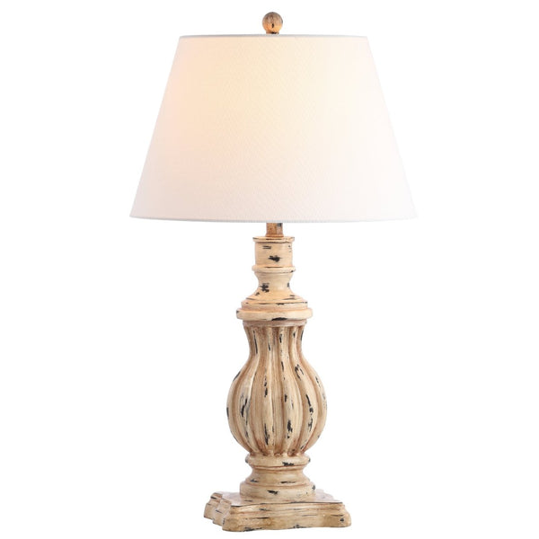 Safavieh TANNER, Elegant Set of 2 Brown Polyresin Table Lamps with Sculptural Design for Any Room Decor TBL4196A-SET2
