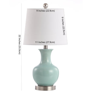 Safavieh SOREN Table Lamp - Elegant Deep Blue Design for Ambient Lighting in Living Rooms, Bedrooms & Offices TBL4197A