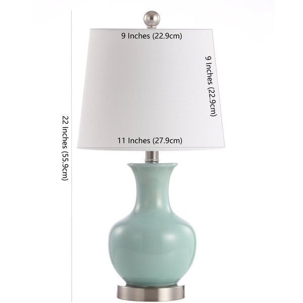 Safavieh SOREN Table Lamp - Elegant Deep Blue Design for Ambient Lighting in Living Rooms, Bedrooms & Offices TBL4197A