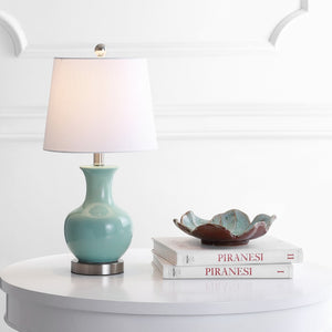 Safavieh SOREN Table Lamp - Elegant Deep Blue Design for Ambient Lighting in Living Rooms, Bedrooms & Offices TBL4197A