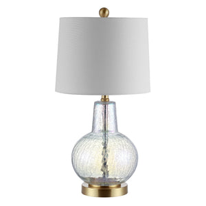 Safavieh ATLAS Table Lamp in Luster Crackle Finish - Elegant Lighting for Any Space, Timeless Design & Glow TBL4201C