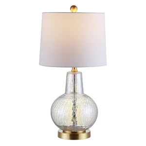 Safavieh ATLAS Table Lamp in Luster Crackle Finish - Elegant Lighting for Any Space, Timeless Design & Glow TBL4201C