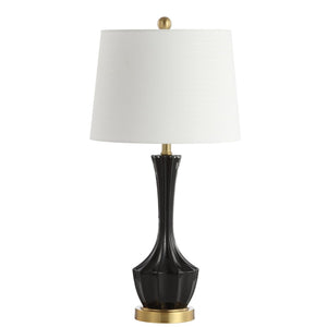 Safavieh RONAN, 28 Inch Black and Gold Glass Table Lamp - Elegant Modern Accent for Any Room Décor Style TBL4202A
