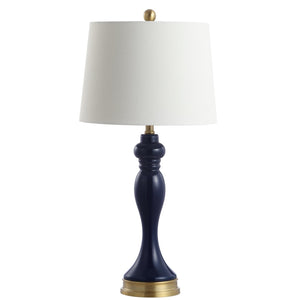 Safavieh CAYSON Table Lamp - Elegant Navy & Gold Design, Perfect for Ambient Lighting & Stylish Decor TBL4203A