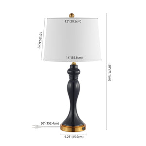 Safavieh CAYSON Table Lamp - Elegant Navy & Gold Design, Perfect for Ambient Lighting & Stylish Decor TBL4203A